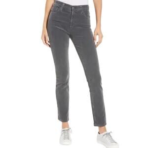 AG Mari High Waist Slim Straight Corduroy Pants Ankle SZ 24 NWOT Designer Style